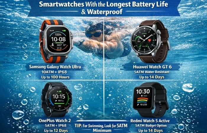 waterproof smartwatches