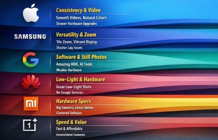 Which Company Smartphone is Best for Camera