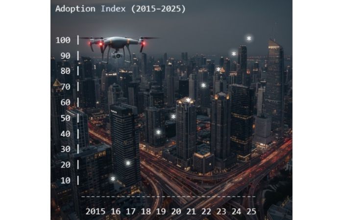 growth of drone adoption in real estate